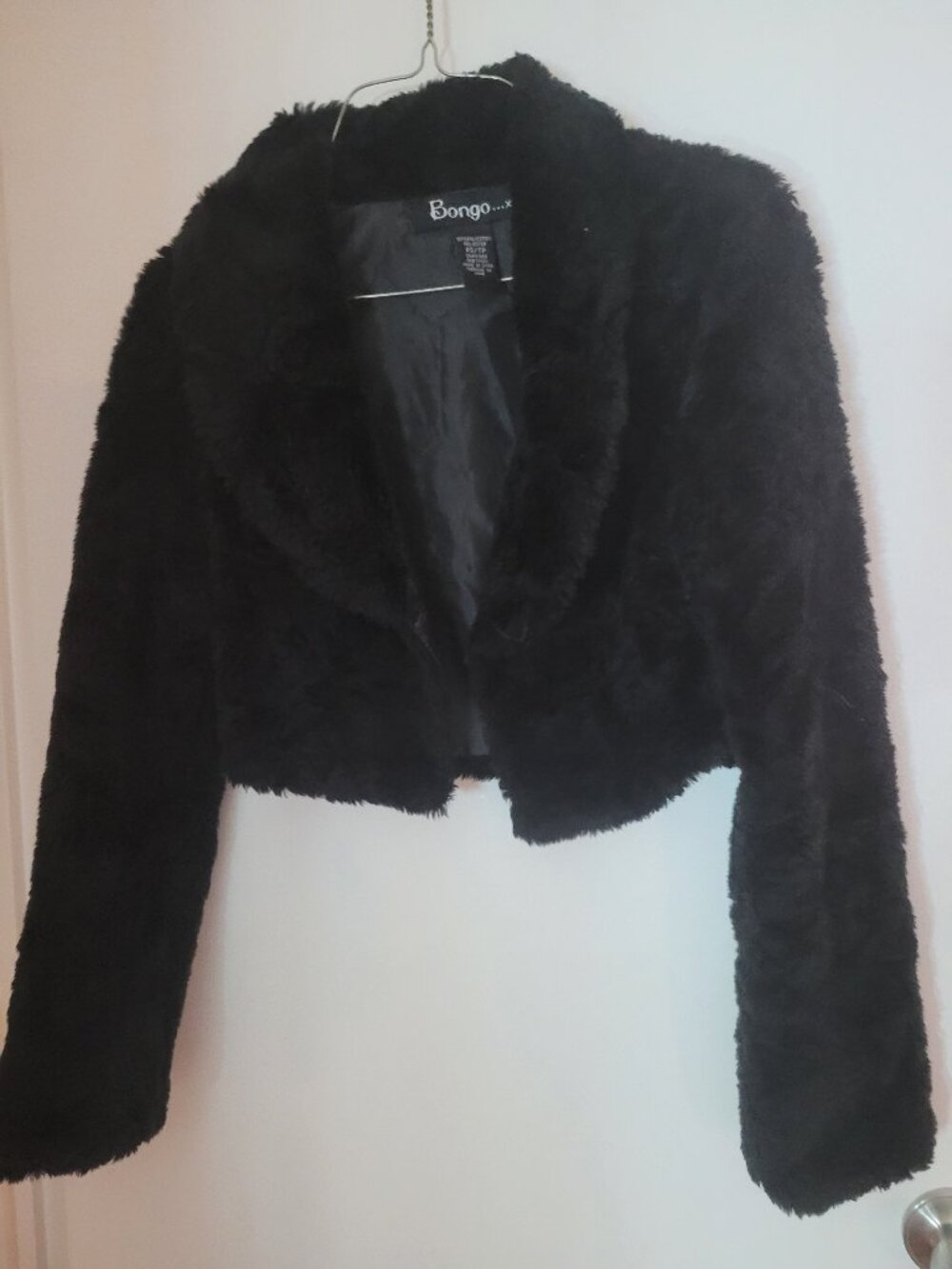 Black Fur Jacket - small